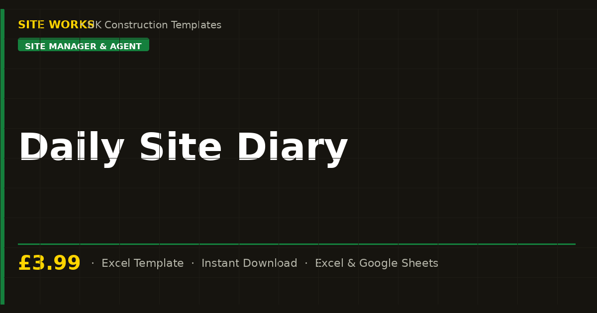 Daily Site Diary