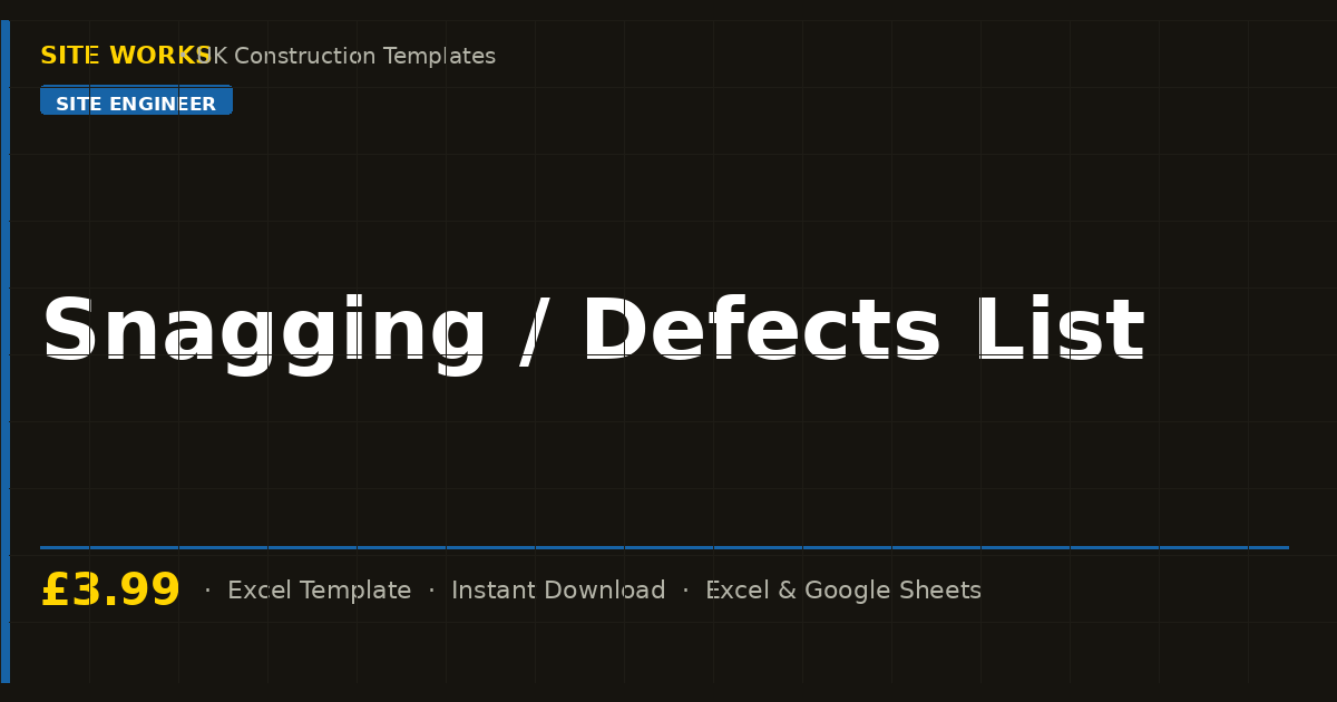 Snagging / Defects List