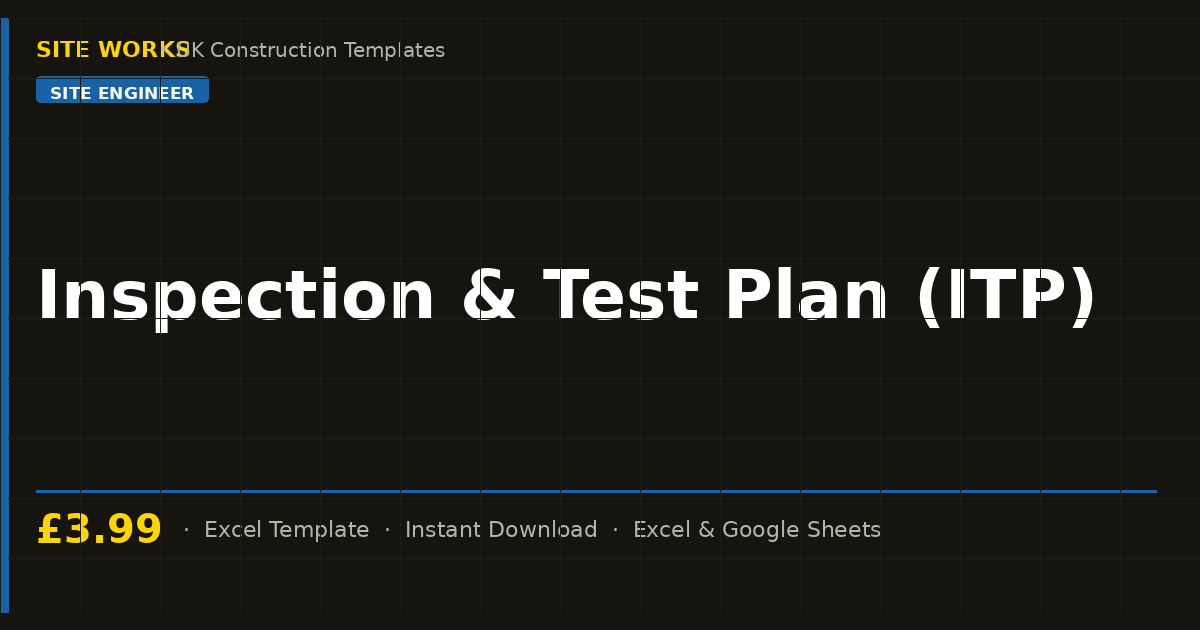 Inspection & Test Plan (ITP)