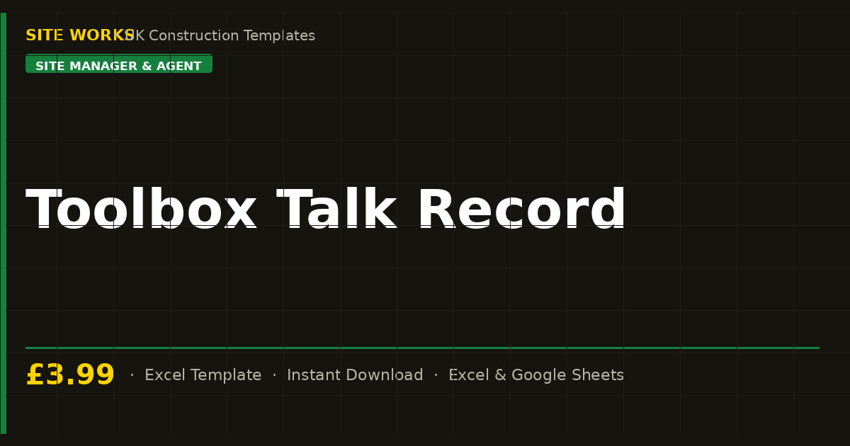 Toolbox Talk Record